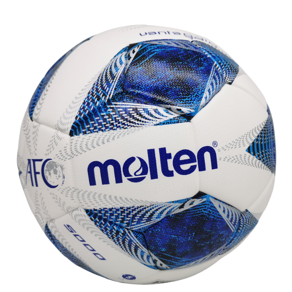 Bola de Campo Gramado Molten Vantaggio 5000 AFC Champions League Asiática 23/24 Branca e Azul