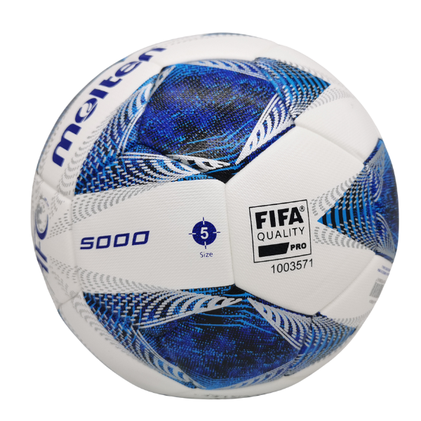 Bola de Campo Gramado Molten Vantaggio 5000 AFC Champions League Asiática 23/24 Branca e Azul