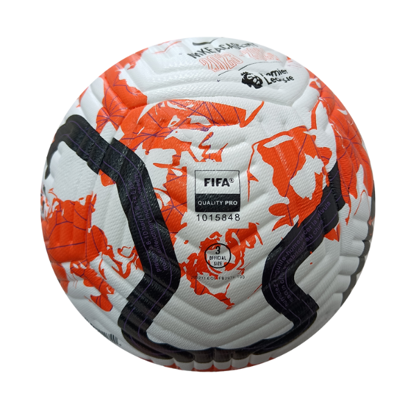 Bola de Campo Gramado Nike Flight Premier League 23-24 Branca e Laranja