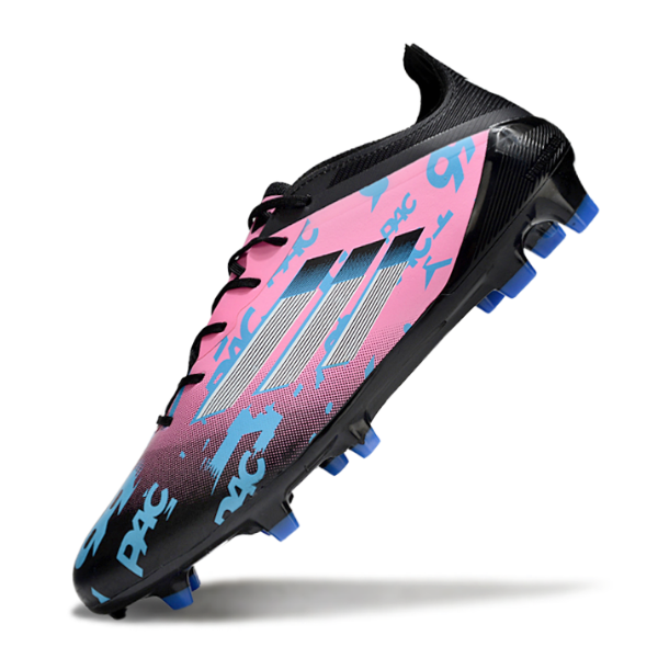 Chuteira Campo Adidas F50 Elite FG Preta e Rosa Claro
