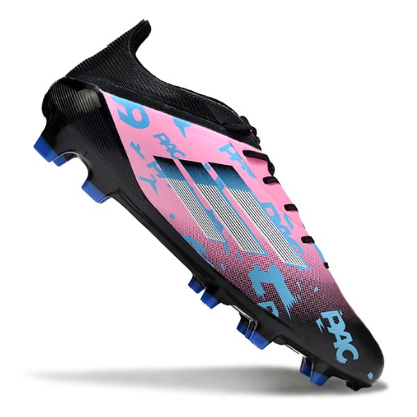 Chuteira Campo Adidas F50 Elite FG Preta e Rosa Claro