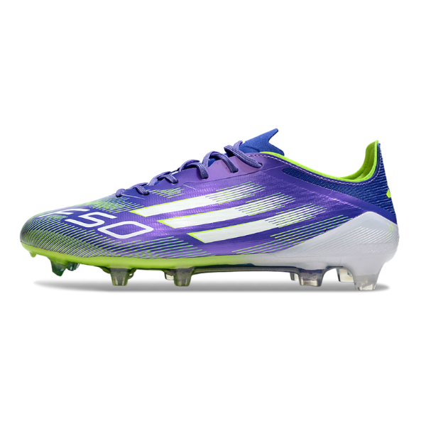Chuteira Campo Adidas F50 Elite FG Roxo Claro e Verde