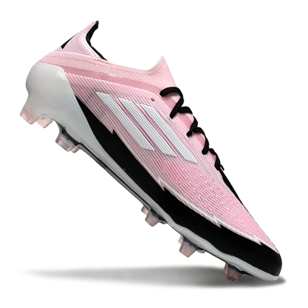 Chuteira Campo Adidas F50 Primeknit Elite FG Rosa e Preta