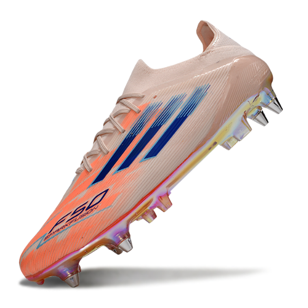Chuteira Campo Adidas F50 Primeknit Elite SG Trava Mista Laranja