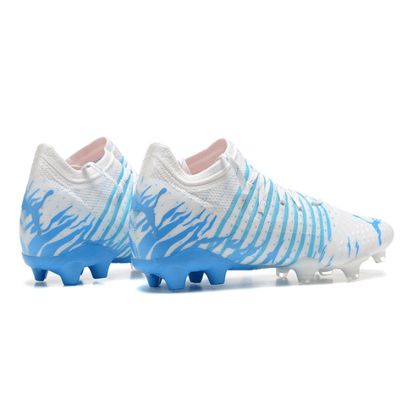 Chuteira Campo Puma Future Z 1.3 FG Branca e Azul