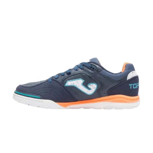 Chuteira Futsal Joma Top Flex Rebound IC Azul e Laranja