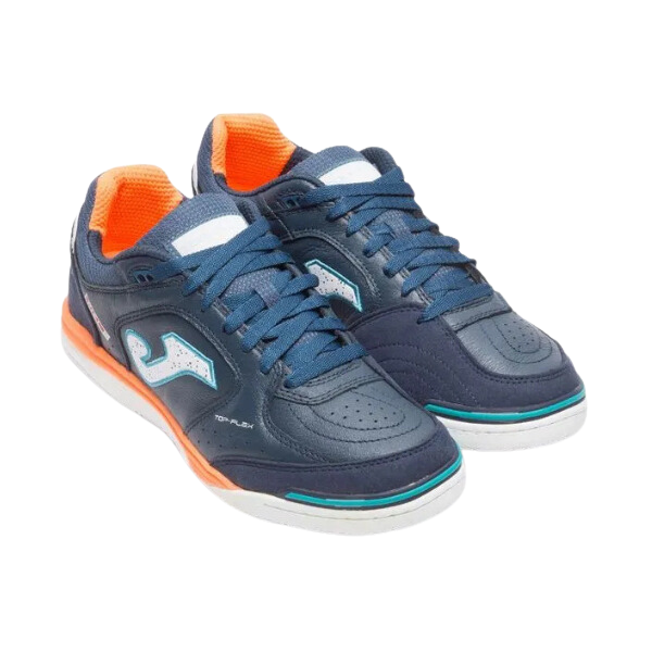 Chuteira Futsal Joma Top Flex Rebound IC Azul e Laranja