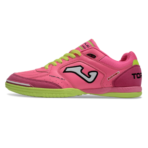 Chuteira Futsal Joma Top Flex 24 IC Rosa e Verde
