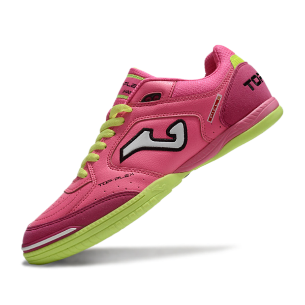 Chuteira Futsal Joma Top Flex 24 IC Rosa e Verde
