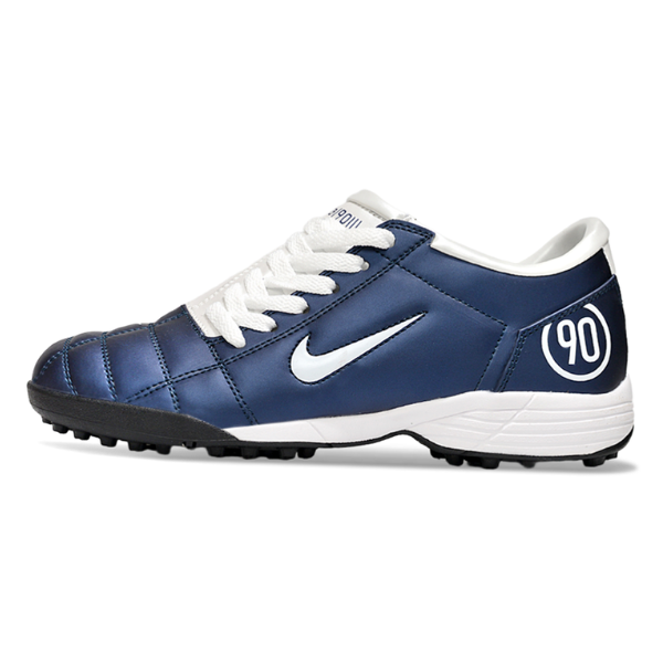 Chuteira Infantil Society Nike Total 90 III TF Azul Marinho e Branca
