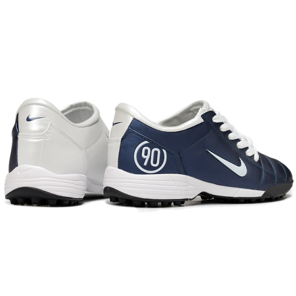 Chuteira Infantil Society Nike Total 90 III TF Azul Marinho e Branca