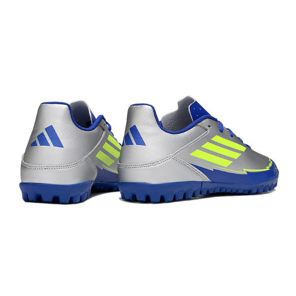 Chuteira Society Adidas F50 Club TF Cinza e Azul Escuro