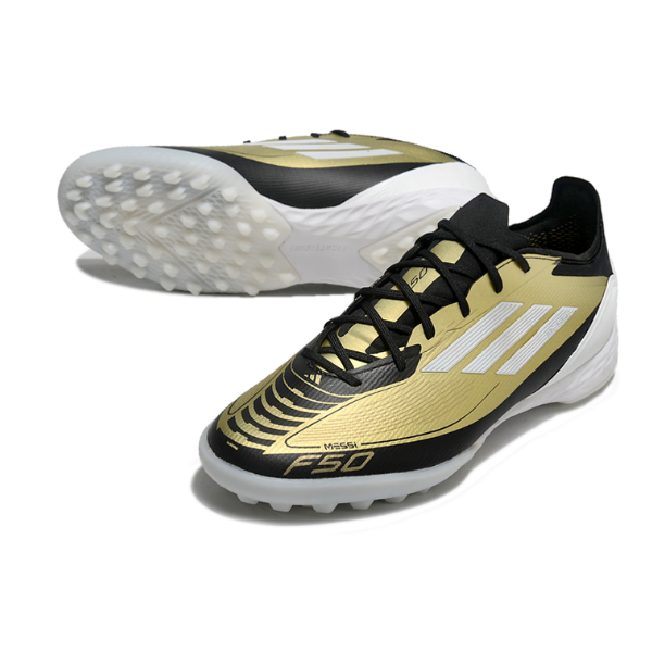 Chuteira Society Adidas F50 Elite TF Messi Triunfo Dourado Pack