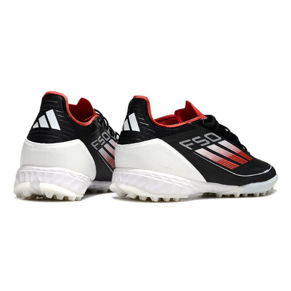 Chuteira Society Adidas F50 Elite TF Preta, Vermelha e Branca