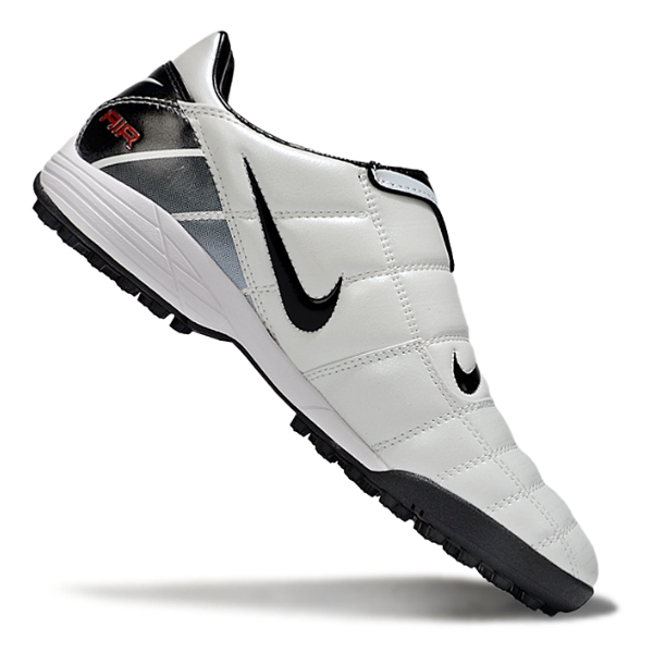Chuteira Society Nike Air Zoom Total 90 III TF Branca e Preta