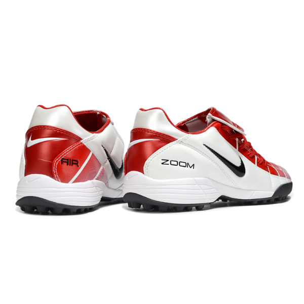 Chuteira Society Nike Air Zoom Total 90 III TF Branca e Vermelha