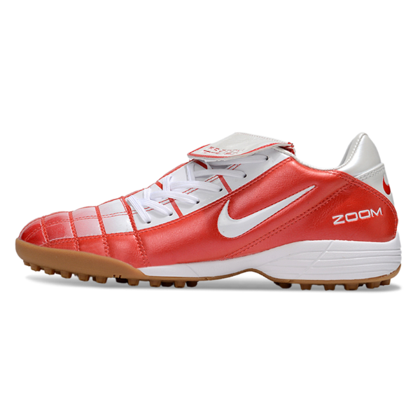 Chuteira Society Nike Air Zoom Total 90 III TF Vermelha e Branca