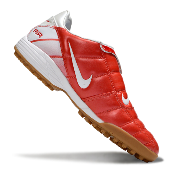 Chuteira Society Nike Air Zoom Total 90 III TF Vermelha e Branca