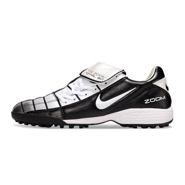 Chuteira Society Nike Air Zoom Total 90 III TF Preta e Branca