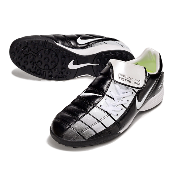 Chuteira Society Nike Air Zoom Total 90 III TF Preta e Branca