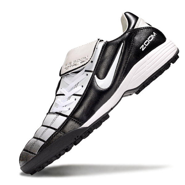 Chuteira Society Nike Air Zoom Total 90 III TF Preta e Branca