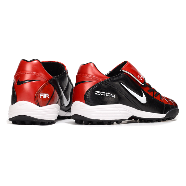Chuteira Society Nike Air Zoom Total 90 III TF Preta e Vermelha