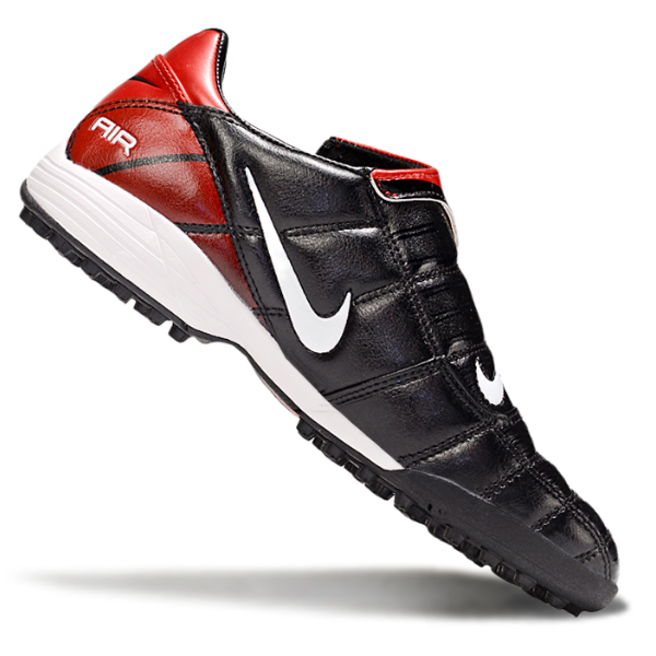 Chuteira Society Nike Air Zoom Total 90 III TF Preta e Vermelha