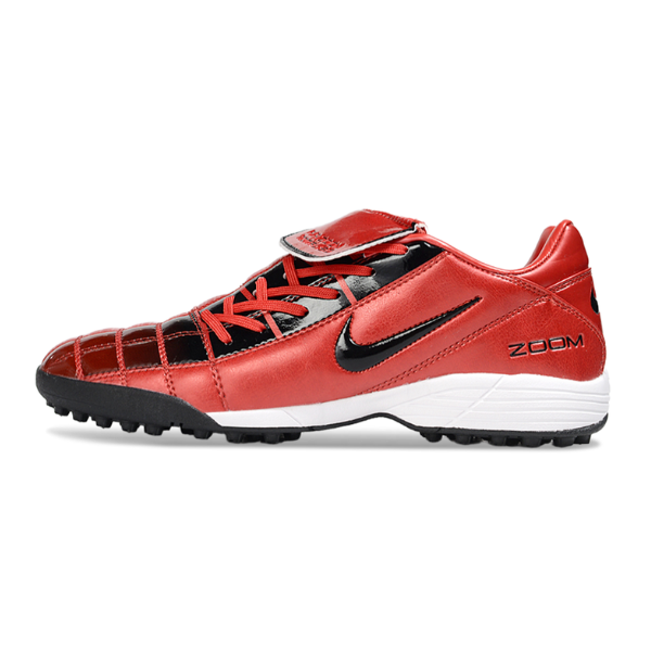 Chuteira Society Nike Air Zoom Total 90 III TF Vermelha e Preta