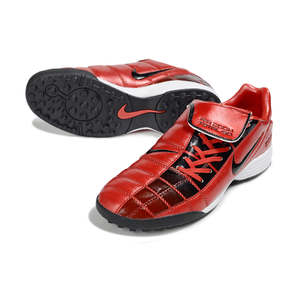 Chuteira Society Nike Air Zoom Total 90 III TF Vermelha e Preta