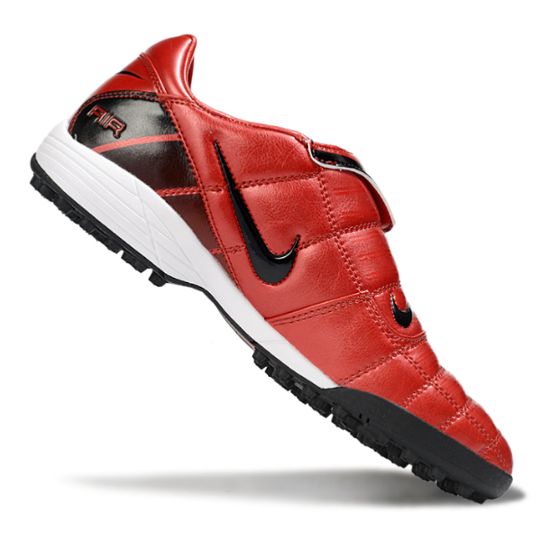 Chuteira Society Nike Air Zoom Total 90 III TF Vermelha e Preta