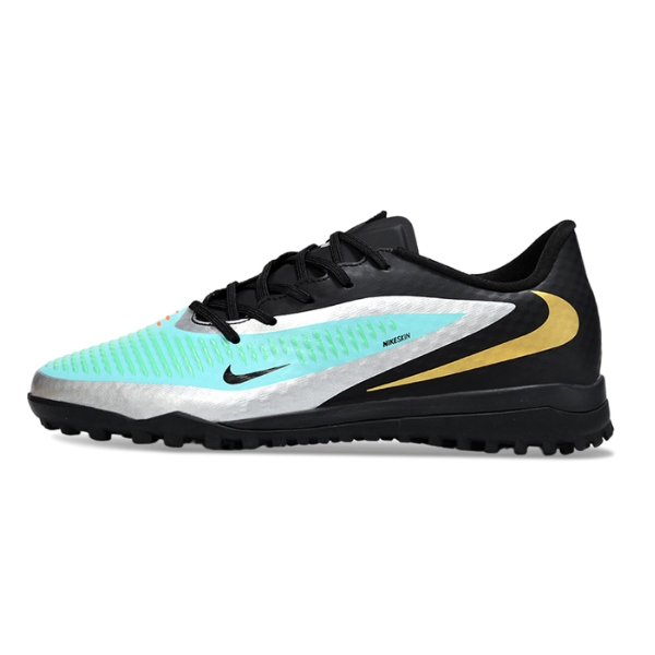Chuteira Society Nike Phantom 6 Academy TF Preta e Verde