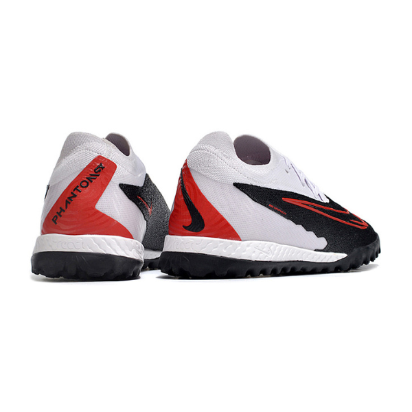 Chuteira Society Nike Phantom GX Elite TF Preta, Branca e Vermelha